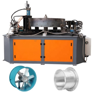 Automatic Hydraulic Fan Ventilation Tube Flange Bending Machine
