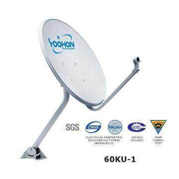 KU band 60cm offset antenna for satellite dish