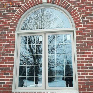 โรงงาน Direct American Standard Custom French Style Soundproof Arched Windows สำหรับ Villas