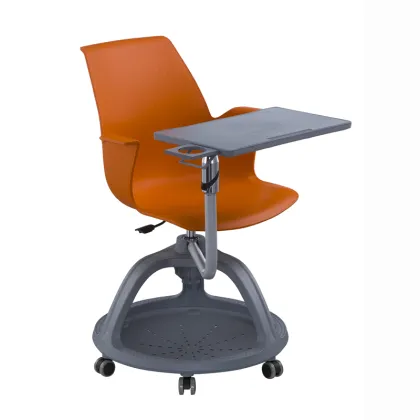 High-Quality Student Plastic Chair with Tablet Writing Table for Schools