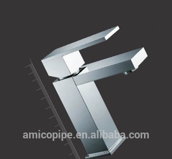 Deck Mount Mono Single Level Square Design Brass Wash Basin Mixer