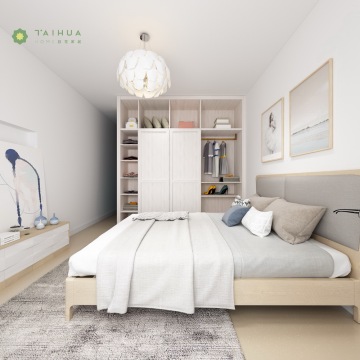 Grey Cushion Contemporary Furniture Camera da letto in melamina