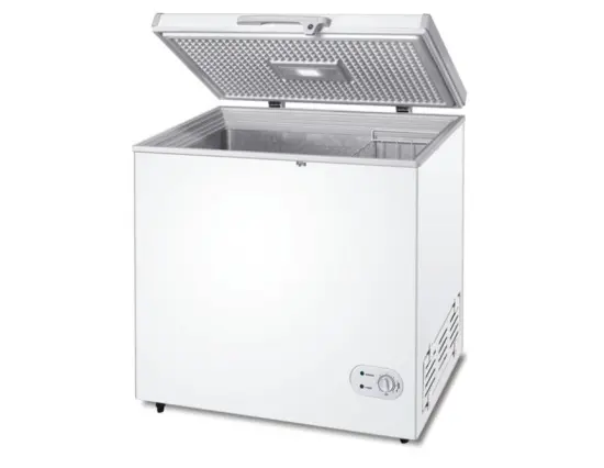 158L Double-Temperature Solar DC Freezer: Electric Chest Freezer with Compressor for Car, Household, Outdoor, Hotel Use - Single Door