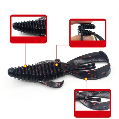 YOUME 10PCS/BAG Soft Lure Silicone Shrimp Lure for Fishing