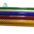 Custom logo cheap price colored carbon fiber tube