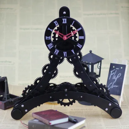 Eiffel Tower Gear Clock For Decor