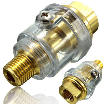 1/4"NPT Mini In-Line Air Tool Oiler for Pneumatic Tools and Air Compressor Hose