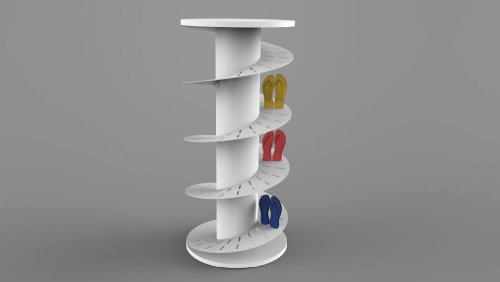 Premium round shoe rack stand