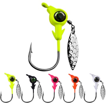 Runtoo Hot Sale Tungsten Ice Fishing Jig Hooks for Soft Worms