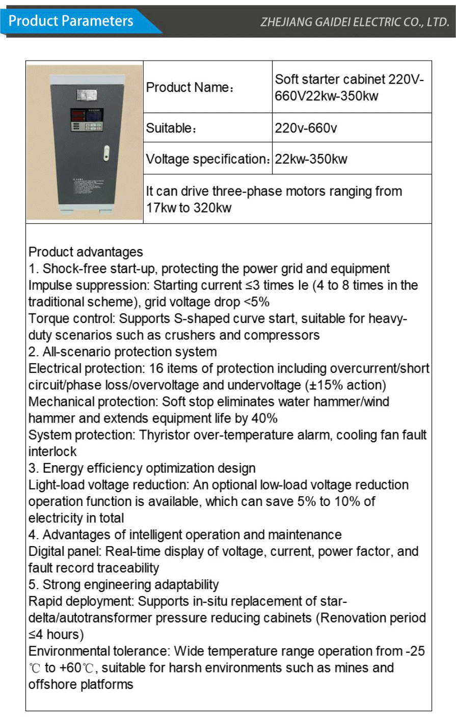 Soft starter cabinet-xiangqing2-GD051