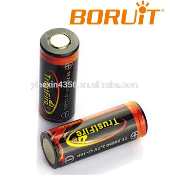 lithium/li-ion battery 26650 5000mAh 3.7V rechargeable battery High Drain battery