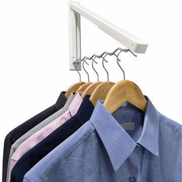 Wall-Mounted Folding Aluminum Clothes Drying Rack Organizer