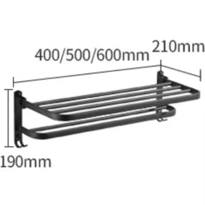 Gun gray space aluminum towel rack non bathroom