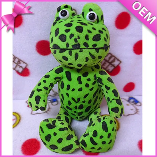 Dotted Colorful Frog Plush Big Frog stuffed Green Frog Plush Toy