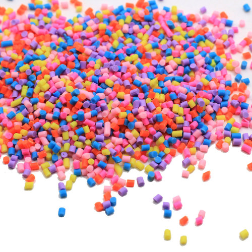 Dostosowana długość 2mm Mieszanka kolorów Polimerowa glina Sprinkles Mix do rękodzieła, DIY Lovely Confetti