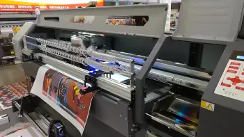 1.8M UV Hybrid printer with six Dx5 printhead