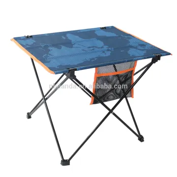 outdoor furniture folding ultralight portable small camping picnic equipment aluminum beach table with oxford fabric