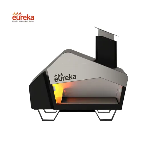 Fast Cooking Dual Fuel Small Gas Burner Outdoor Wood Fired Pizza Oven