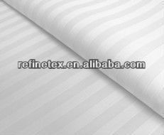 Polycotton stripe fabric