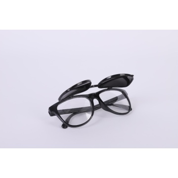 Flip up safety welding glasses