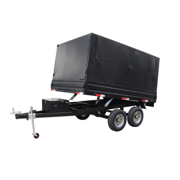 High-Capacity Enclosed Hydraulic Dump Trailers for Agriculture and Engineering