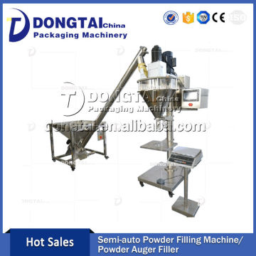 Semi-automatic powder bottle filler
