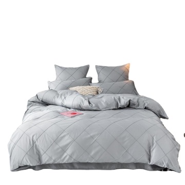 Customized Solid Color Quilt Duvet Cover -Set - 3pcs für Home &amp; Hotel
