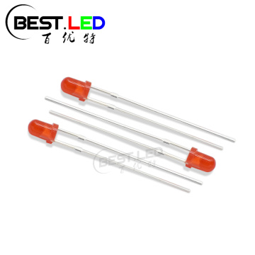 Red 3mm Standard LEDs Throguh-hole Diffused Lens