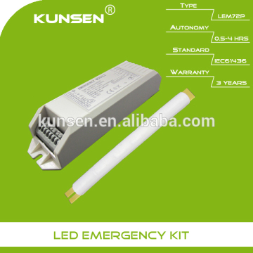 Emergency battery pack for 20W LED lighting with external driver
