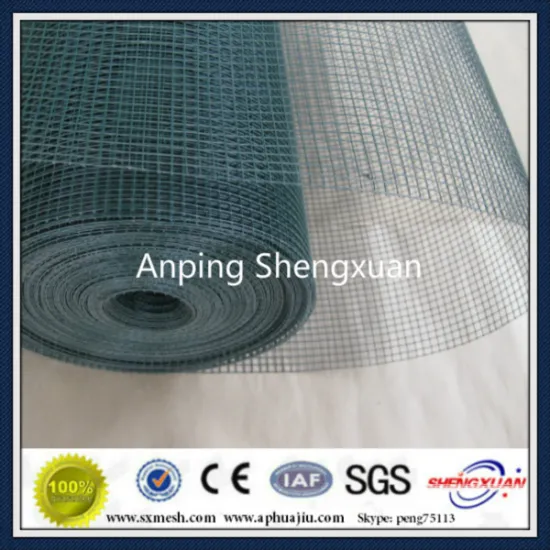 welded wire mesh with green powder coating
