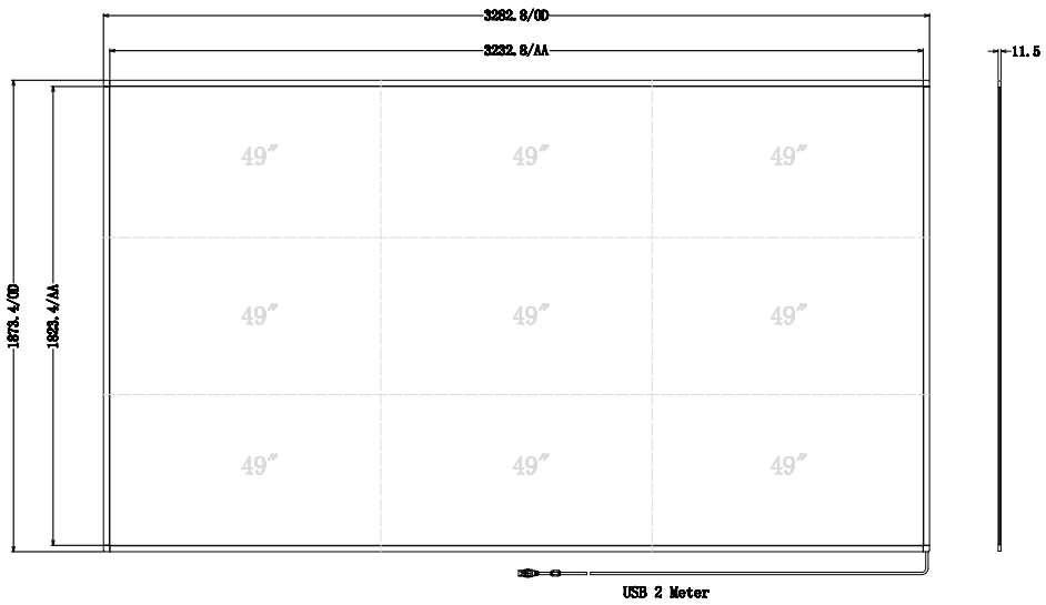 Outdoor Large Infrared Touch Frame