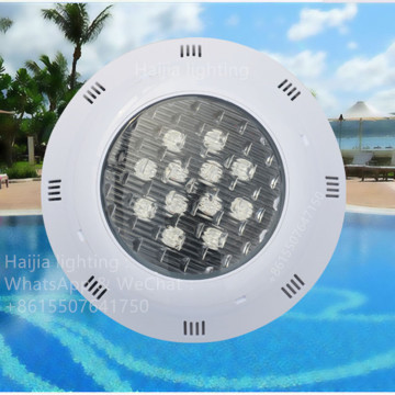 جهاز التحكم عن بعد اللاسلكي RGB LED LED تحت الماء مع طاقة 12W وقطر 245 ملم وتصنيف IP68 مقاوم للماء