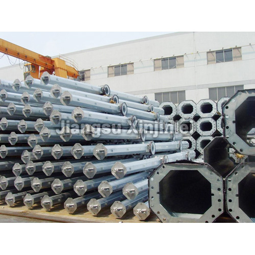 132kV Electric Galvanized Steel Tubular Pole