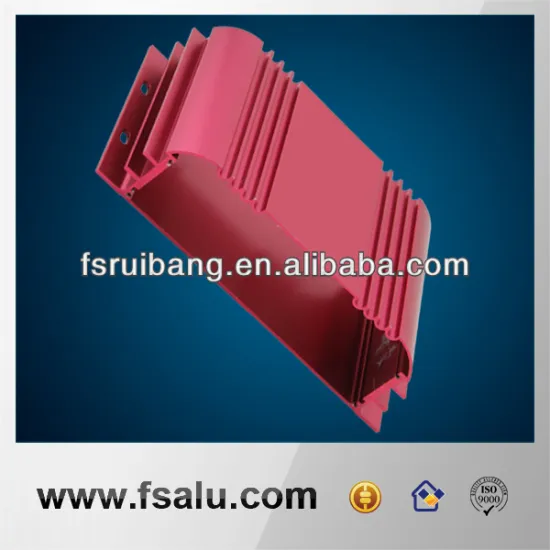 red anodize aluminum extruded enclosure