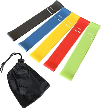 Elastic Yoga Pilates Resistance Loop Band untuk latihan peregangan