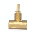 3/4" NPT Full Flow Blue Handle Wheel Brass Boiler Drain Valve