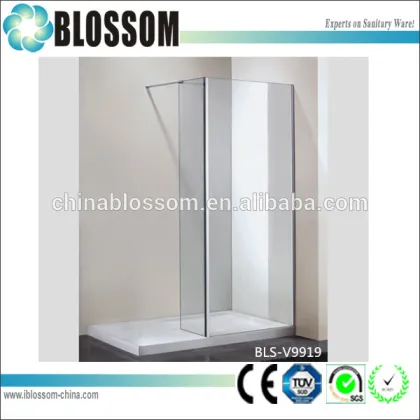 bathroom flexible straight glass shower door