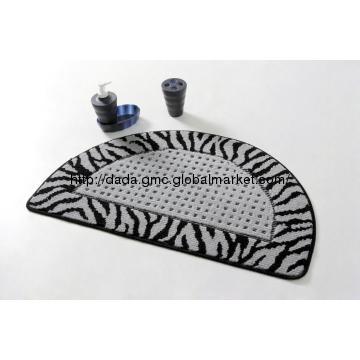 leopard half-round style PP door mat