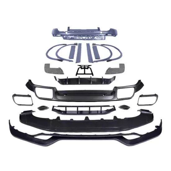 Hot Selling Facelifts: Porsche Cayenne Turbo TKT Sport Body Kit 2017-2021 (Front Bumper, Rear Bumper, Grille, Rear Diffuser)