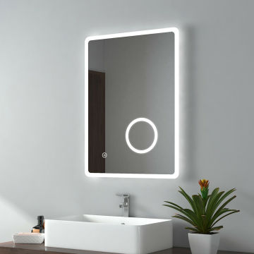 High-Quality Smart LED Mirror for Bathroom with Touch Sensing and Demisters