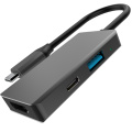 3 em 1 USB C Hub Docking Station