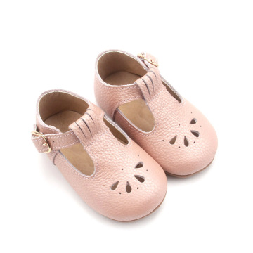 Pink Girls Baby Mary Jane T Strap Shoes