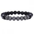 8mm Essential Oil Beads Bracelet Lava Rock Stone Bracelet Perfume Diffuser Bracelet for Men Women