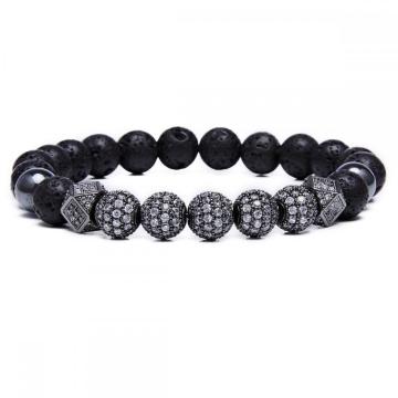 8mm Essential Oil Beads Bracelet Lava Rock Stone Bracelet Perfume Diffuser Bracelet for Men Women