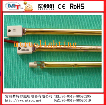 Long Serving Life Golden Coated Infrared Heating Tube