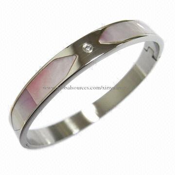 Gorgeous Stainless Steel Bangle, Measures 6x52x58mm