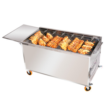 Macchina per grill di pollo portatile elettrico industriale per forno di pollo arrosto commerciale