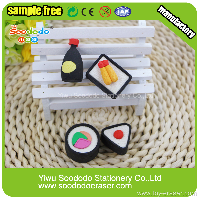 Food SuShi Shaped Eraser,Stationery gift