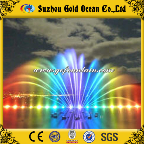 Large Rainbow Color Ss304 Floating Musical Dancing Fountain for Lake