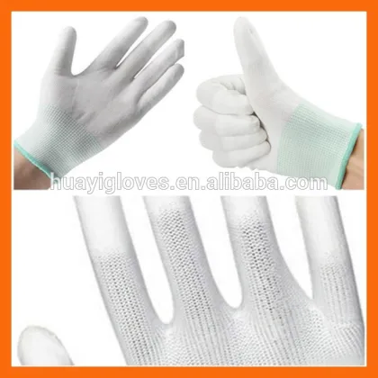 PU Top Coated Gloves/PU Finger Tip Fit Glove/PU Finger Tip Dipped Glove/PU Top Dipped Gloves/PU Top Fit Gloves